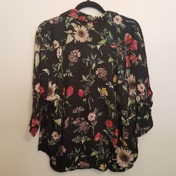 Zara Woman XL Floral Blouse - Picture 2 of 3